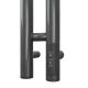 Полотенцесушитель электрический APEXTERMO Луна LN10111GF 1100x80 с крючками, графит металлик