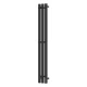 Полотенцесушитель электрический APEXTERMO Сириус SR10112BM 1100x120 с крючками, черный матовый