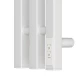 Полотенцесушитель электрический APEXTERMO Сириус SR10112WM 1100x120 с крючками, белый матовый
