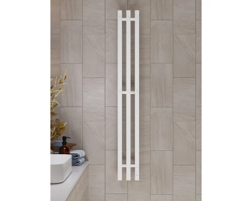 Полотенцесушитель электрический APEXTERMO Сириус SR10112WM 1100x120 с крючками, белый матовый