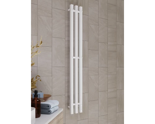 Полотенцесушитель электрический APEXTERMO Сириус SR10112WM 1100x120 с крючками, белый матовый