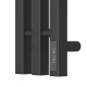 Полотенцесушитель электрический APEXTERMO Сириус SR10122BM 1200x120 с крючками, черный матовый
