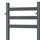 Полотенцесушитель электрический APEXTERMO Сфера SF10184GF 800x400 с крючками, графит металлик