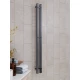 Полотенцесушитель электрический APEXTERMO Сириус SR10111GF 1100x80 с крючками, графит металлик