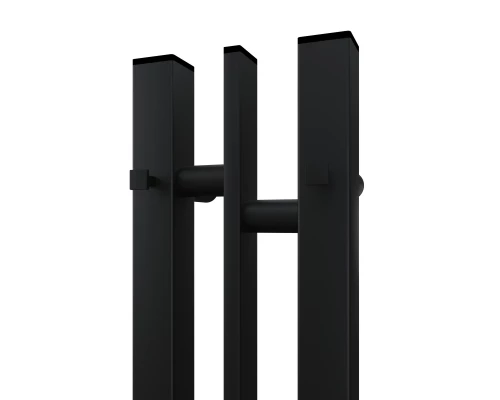Полотенцесушитель электрический APEXTERMO Дельта DL10181BM 800x100 с крючками, черный матовый