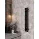 Полотенцесушитель электрический APEXTERMO Дельта DL10181BM 800x100 с крючками, черный матовый