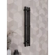 Полотенцесушитель электрический APEXTERMO Дельта DL10181BM 800x100 с крючками, черный матовый