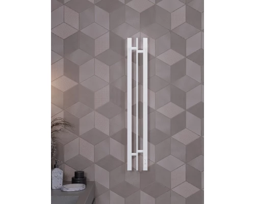 Полотенцесушитель электрический APEXTERMO Дельта DL10181WM 800x100 с крючками, белый матовый