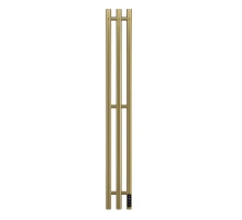 Полотенцесушитель электрический APEXTERMO Луна LN10112GLB 1100x120 с крючками, золотой матовый
