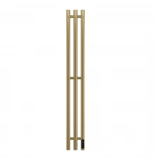Полотенцесушитель электрический APEXTERMO Луна LN10112GLB 1100x120 с крючками, золотой матовый