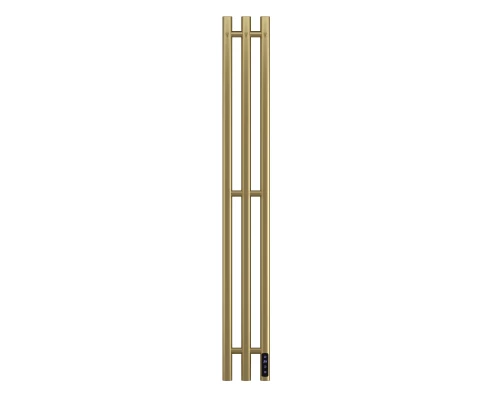 Полотенцесушитель электрический APEXTERMO Луна LN10112GLB 1100x120 с крючками, золотой матовый