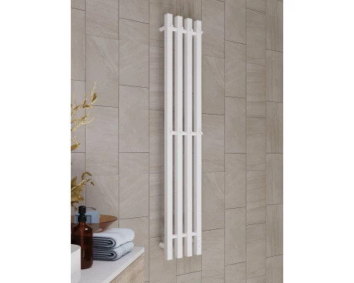 Полотенцесушитель электрический APEXTERMO Сириус SR10113WM 1100x180 с крючками, белый матовый