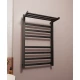 Полотенцесушитель электрический APEXTERMO Терра TR01185BM 800x500 с полкой, черный матовый