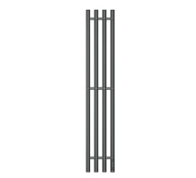Полотенцесушитель электрический APEXTERMO Луна LN10113GF 1100x180 с крючками, графит металлик