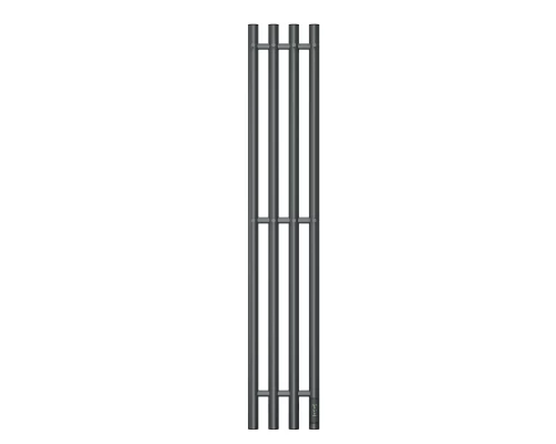 Полотенцесушитель электрический APEXTERMO Луна LN10113GF 1100x180 с крючками, графит металлик