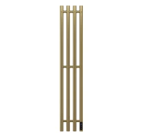 Полотенцесушитель электрический APEXTERMO Луна LN10113GLB 1100x180 с крючками, золотой матовый