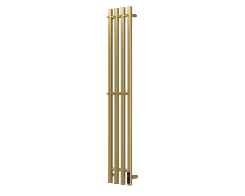 Полотенцесушитель электрический APEXTERMO Луна LN10113GLB 1100x180 с крючками, золотой матовый
