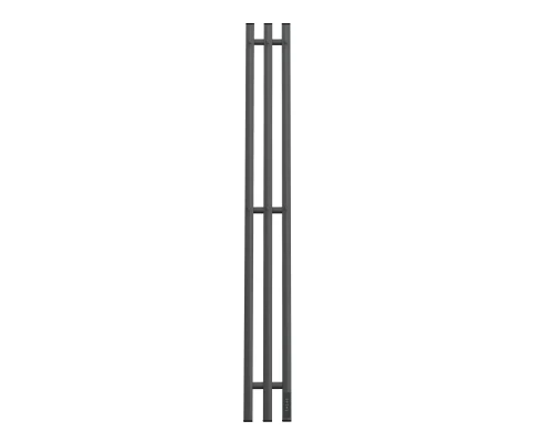 Полотенцесушитель электрический APEXTERMO Сириус SR10112GF 1100x120 с крючками, графит металлик