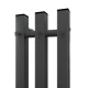 Полотенцесушитель электрический APEXTERMO Сириус SR10112GF 1100x120 с крючками, графит металлик