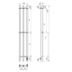 Полотенцесушитель электрический APEXTERMO Сириус SR10112GF 1100x120 с крючками, графит металлик