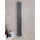 Полотенцесушитель электрический APEXTERMO Сириус SR10112GF 1100x120 с крючками, графит металлик