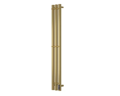 Полотенцесушитель электрический APEXTERMO Сириус SR10112GLB 1100x120 с крючками, золотой матовый