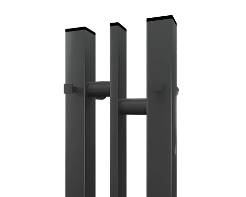 Полотенцесушитель электрический APEXTERMO Дельта DL10181GF 800x100 с крючками, графит металлик