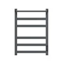 Полотенцесушитель электрический APEXTERMO Терра TR11164GF 600x400 с крючками и полкой, графит метал.