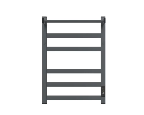 Полотенцесушитель электрический APEXTERMO Терра TR11164GF 600x400 с крючками и полкой, графит метал.