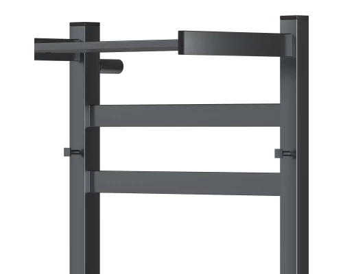 Полотенцесушитель электрический APEXTERMO Терра TR11164GF 600x400 с крючками и полкой, графит метал.