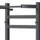 Полотенцесушитель электрический APEXTERMO Терра TR11164GF 600x400 с крючками и полкой, графит метал.