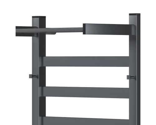 Полотенцесушитель электрический APEXTERMO Терра TR11184GF 800x400 с крючками и полкой, графит метал.