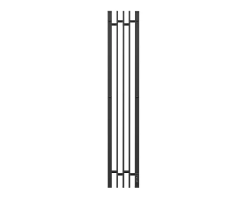 Полотенцесушитель электрический APEXTERMO Дельта DL10113BM 1100x180 с крючками, черный матовый