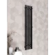 Полотенцесушитель электрический APEXTERMO Дельта DL10113BM 1100x180 с крючками, черный матовый
