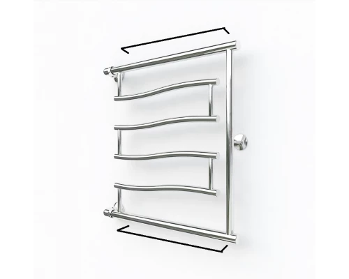 Водяной полотенцесушитель ES.M PMV1 500x400 W5040005P c полкой хром