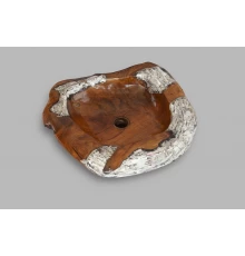 Раковина из дерева и полимеров