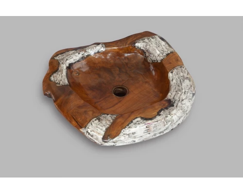 Раковина из дерева и полимеров