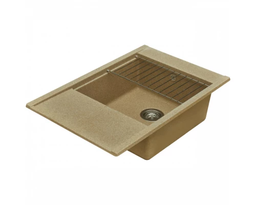 Мойка для кухни Делия 78 787x516x218 мм, прямоуг. с крылом, песочный