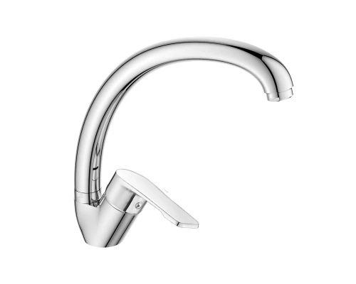 DR23 Смеситель для кухни, выс.пов.излив 195мм, р/ОД, хром, DR, DR23021