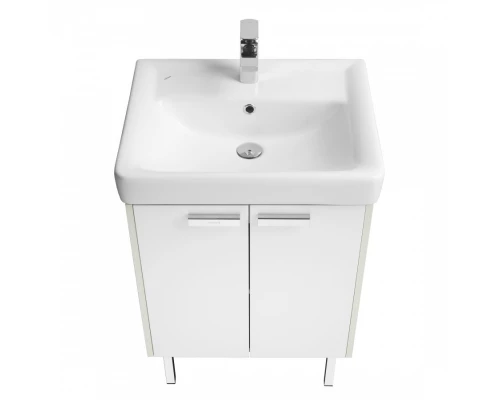 Тумба ЙОРК 60, белая, выбеленное дерево (под раковину ТИГОДА 60)