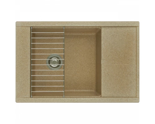 Мойка для кухни Делия 78 787x516x218 мм, прямоуг. с крылом, песочный