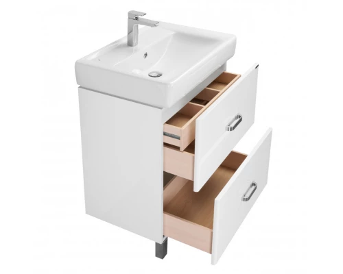 Тумба АМЕРИНА 60 Н, белая (под раковину ТИГОДА 60)