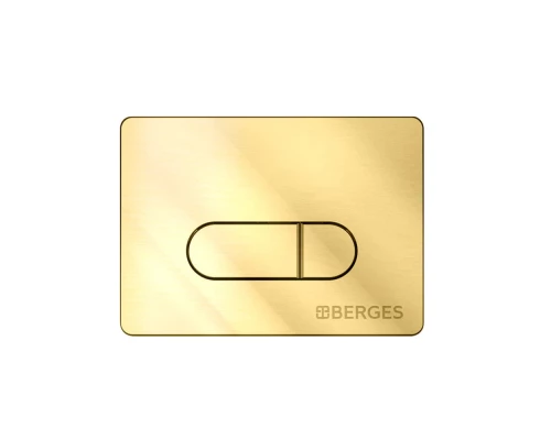 Кнопка  для инсталляции NOVUM D9, золото глянец, BERGES