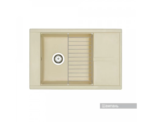Мойка для кухни Делия 78 787x516x218 мм, прямоуг. с крылом, шампань
