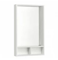 Зеркальный шкаф ЙОРК 50, белый, выбеленное дерево