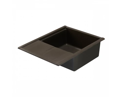 Мойка для кухни  Делия 65 650x516x218 мм, прямоуг. с крылом, кофе