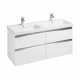 THE GAP модуль для раковины 1200, 1170x453x515, с 4 ящиками в цвете белый глянец