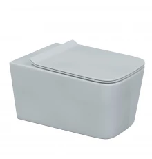 Унитаз подвесной FLOE, сиденье дюропласт Floe Slim SO, микролифт, быстросъем, белый, BERGES