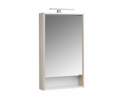 Зеркальный шкаф РИКО 50, белый, ясень фабрик