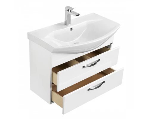 Тумба АРИЯ 80 М, подвесная, бел. (под раковину СМАЙЛ 80)